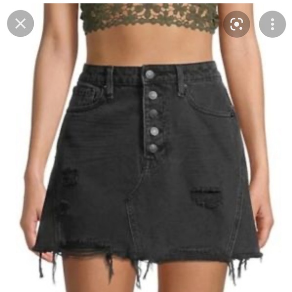 Free People NWOT denim skirt - Picture 2 of 4